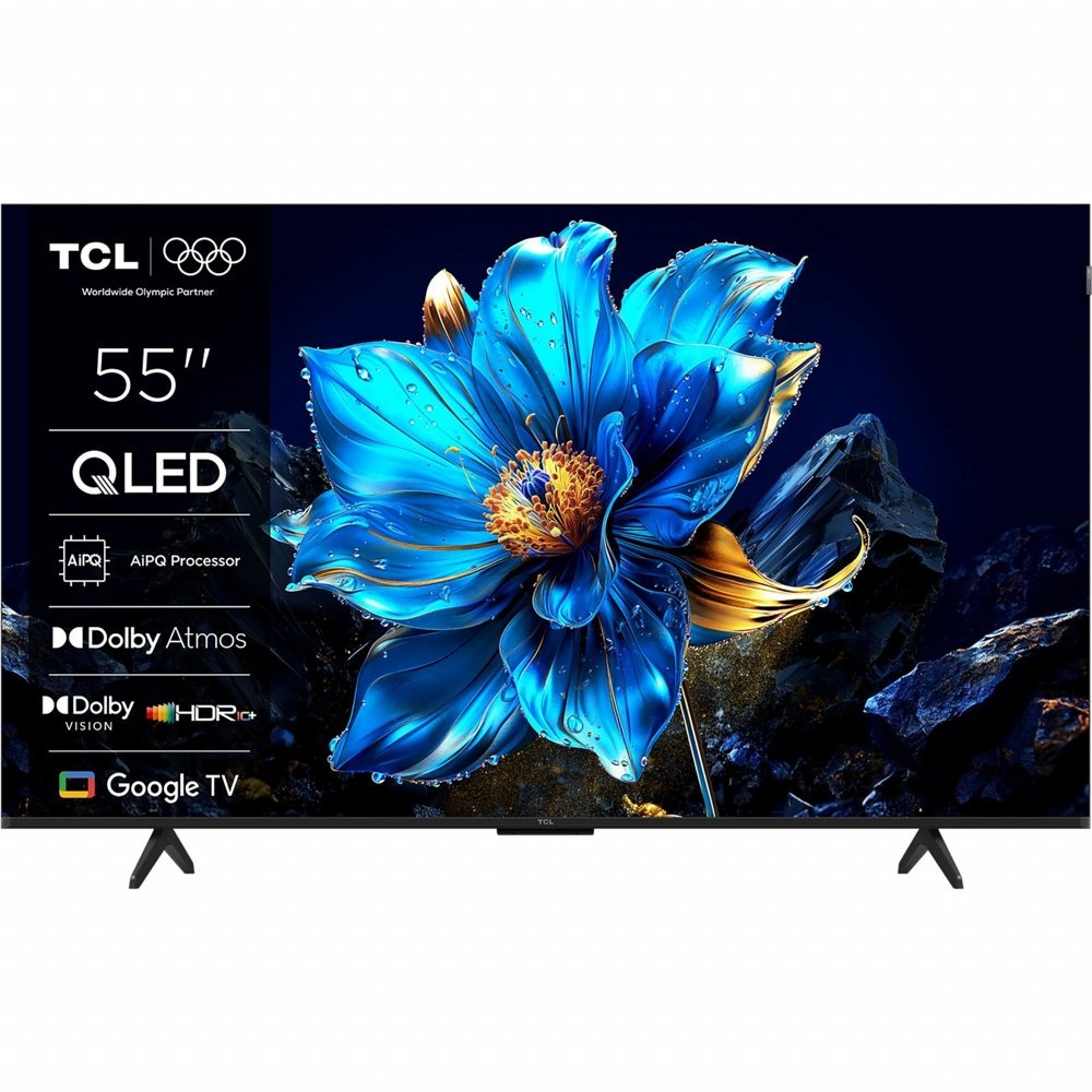 TCL 55P7K | 55″ 4K Ultra HD QLED Smart TV | Google TV | Dolby Vision & HDR10 | 60Hz (2025)