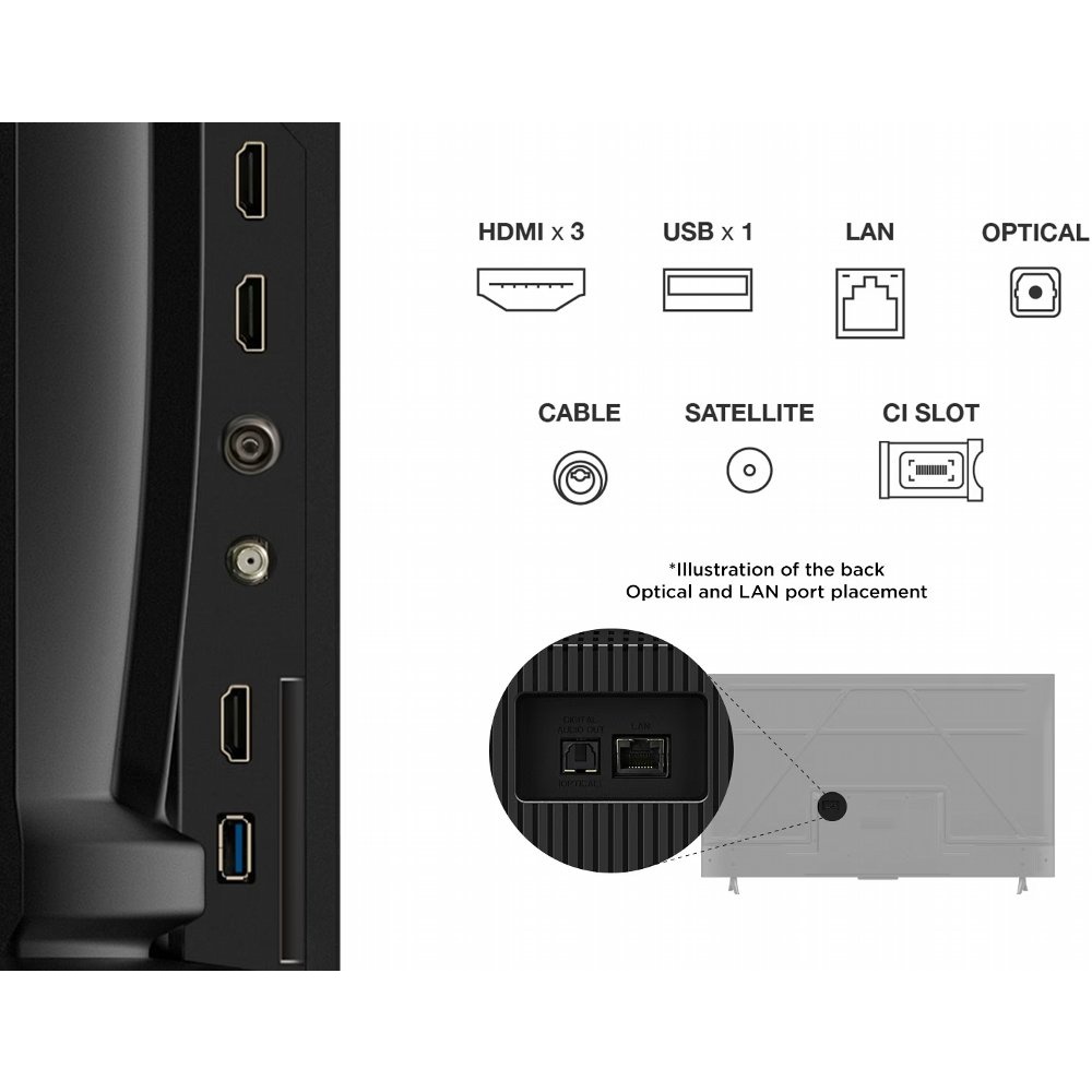 TCL 55V6C | 55" 4K Ultra HD DLED Smart TV | Google TV | Dolby Vision | 60Hz (2025) - Afbeelding 2