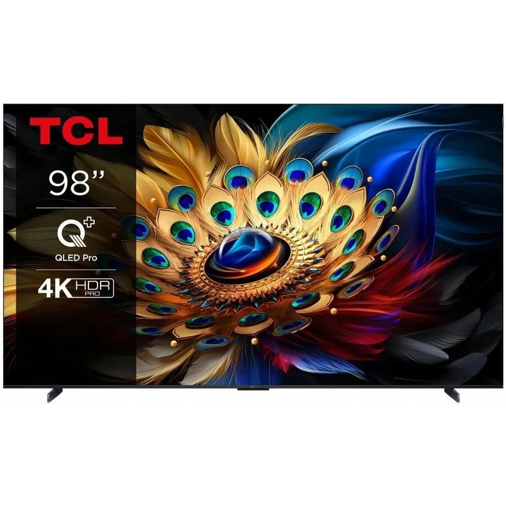 TCL 98C655 98″ | Ultra HD 4K QLED Smart TV | Google TV | Dolby Vision & HDR10+ | 60Hz | AI Picture & Sound | Wifi & Bluetooth