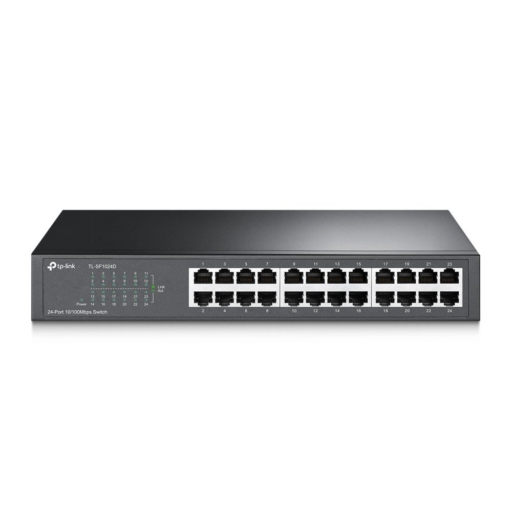 TL-SF1024D | 24-poorts 10/100Mbps Unmanaged Switch | Auto MDI/MDIX | Energie-efficiënt | Rack-monteerbaar | Returned
