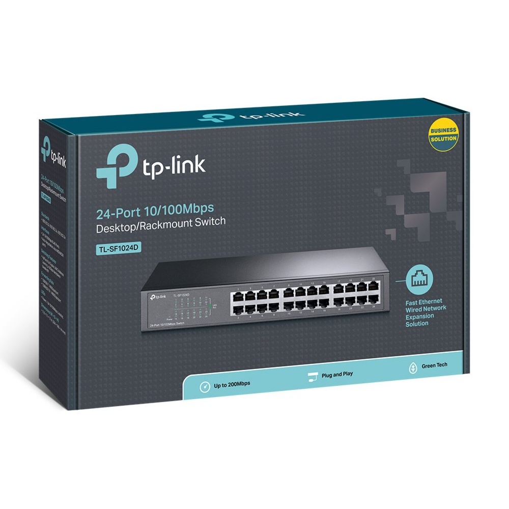 TL-SF1024D | 24-poorts 10/100Mbps Unmanaged Switch | Auto MDI/MDIX | Energie-efficiënt | Rack-monteerbaar | Returned - Afbeelding 6