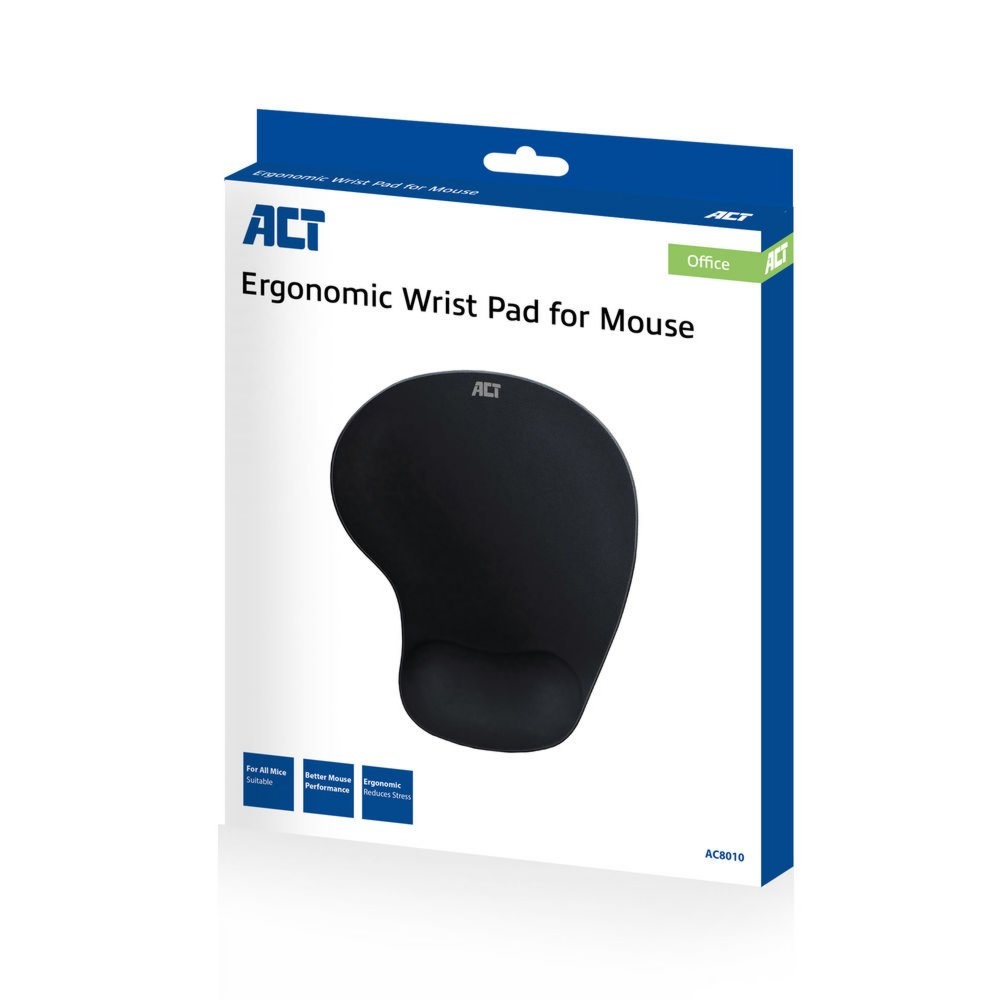 ACT AC8010 | Ergonomische Muismat | Zwart - Afbeelding 2