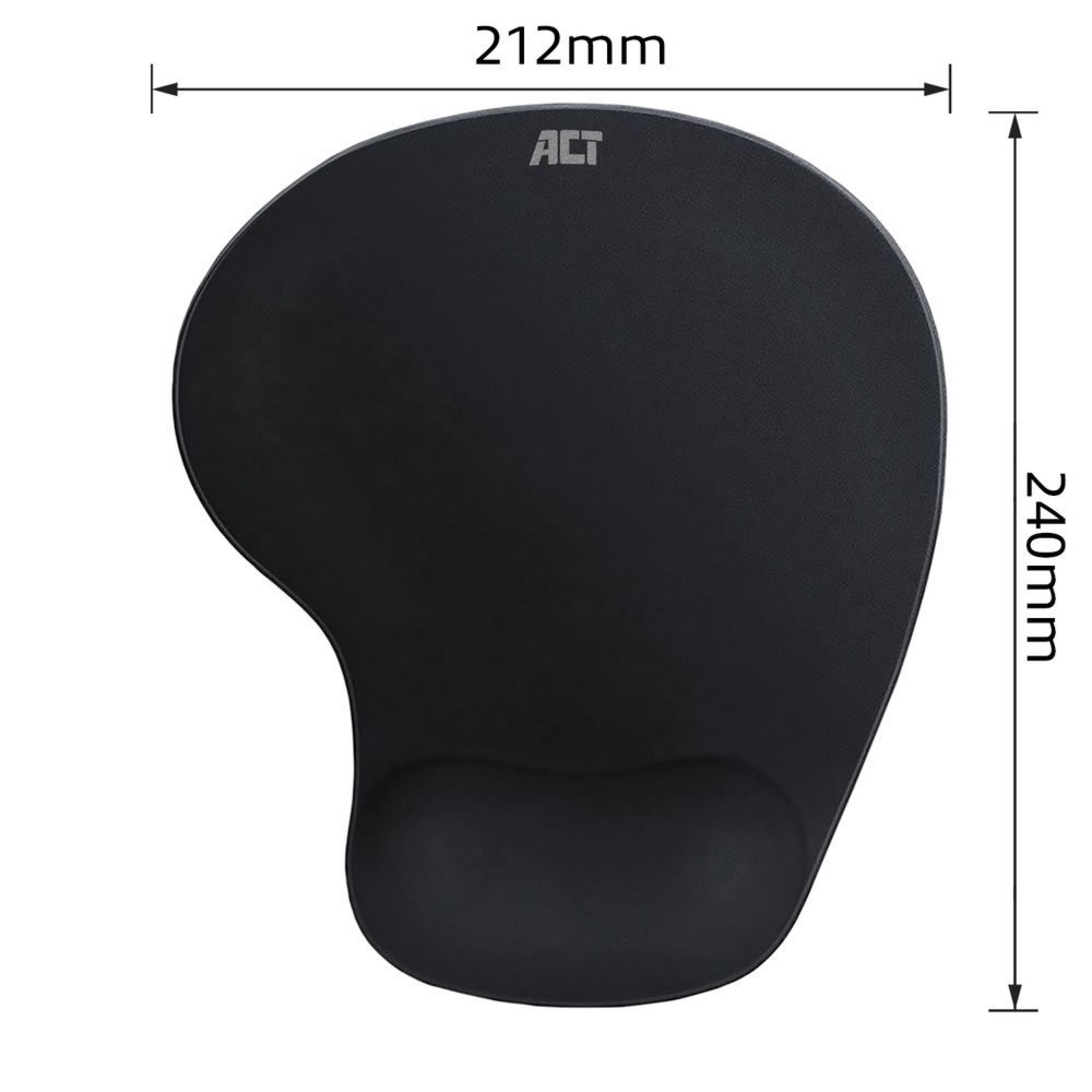 ACT AC8010 | Ergonomische Muismat | Zwart - Afbeelding 3