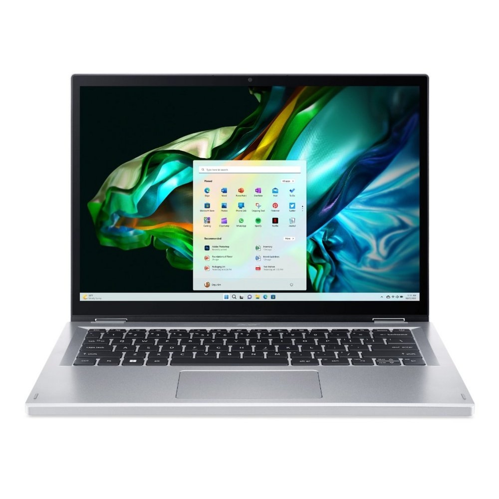 Acer Aspire 3 Spin 2-in-1 | 14″ WUXGA Touch (1920×1200) | Intel Core i3-N305 | 8GB DDR5 RAM | 256GB SSD | Windows 11 Home S Mode