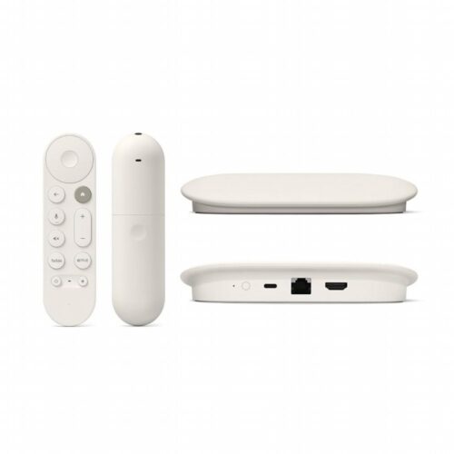 Google TV Streamer Wit 4K | 32GB Opslag | Bluetooth + Wifi + Ethernet