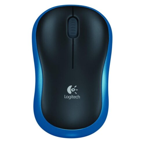 Logitech M185 | Draadloze Muis | Links- en Rechtshandig | RF | 1000 DPI | Zwart/Blauw