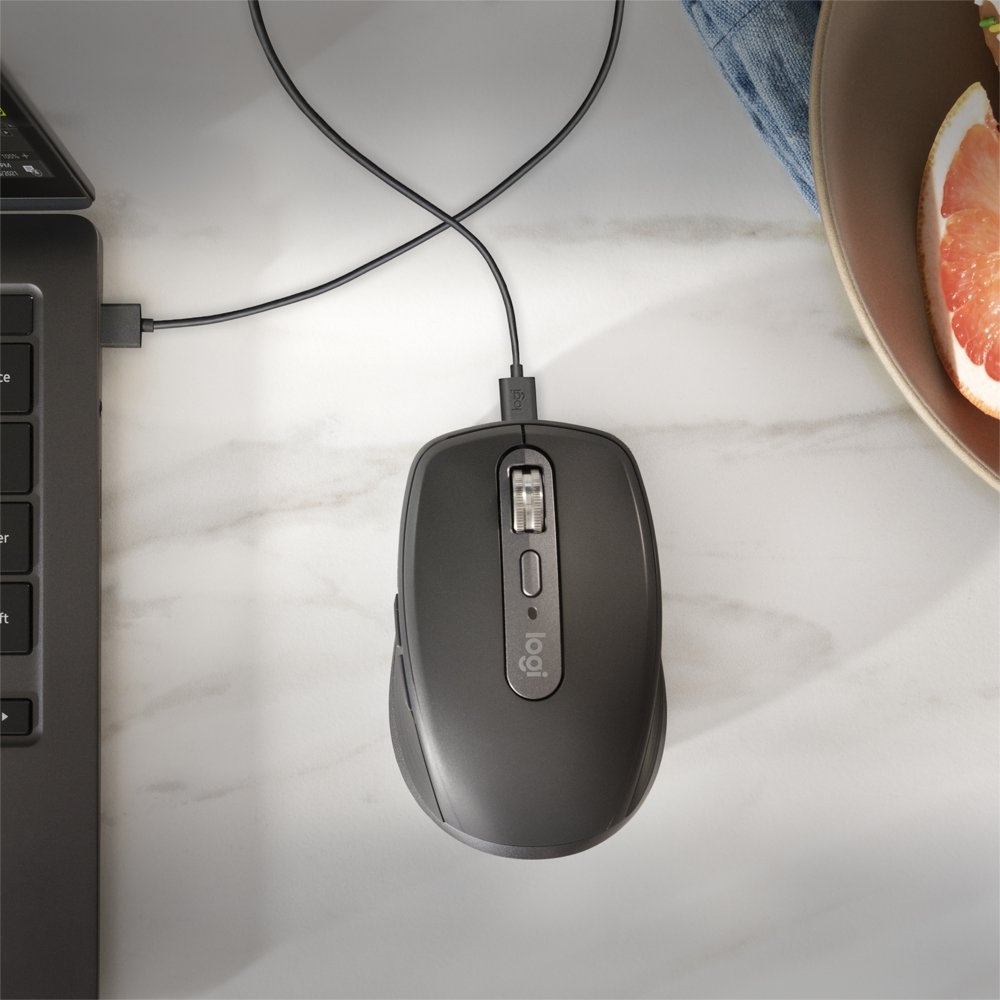 Logitech MX Anywhere 3S | Draadloze Muis | Rechtshandig | RF + Bluetooth | 8000 DPI | Grafiet - Afbeelding 4