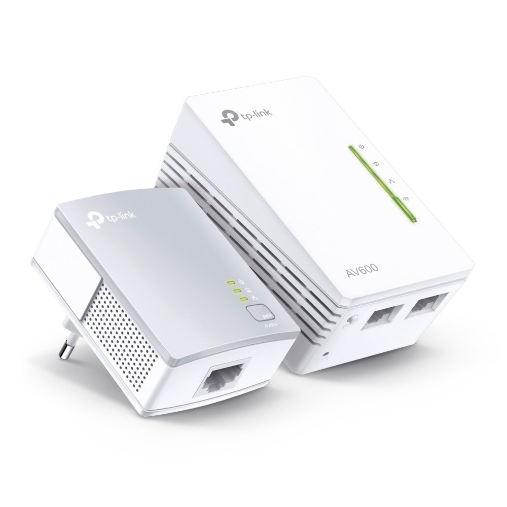 TP-Link AV600 | Powerline Adapter Set | 300 Mbps Wi-Fi N300 | 600 Mbps Powerline | Starter Kit