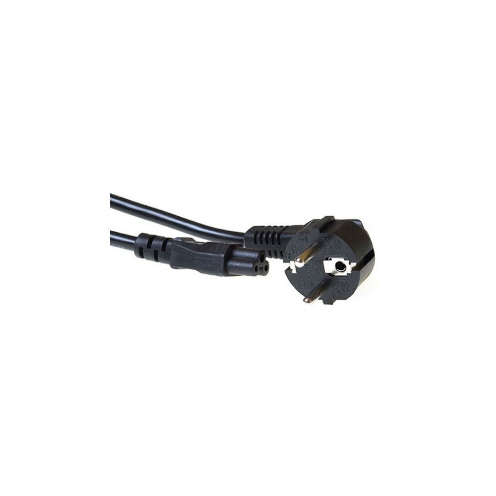 ACT AK5144 Stroomkabel | CEE7/7 Male (Haaks) naar C5 | 2.00 m | Zwart | 230V | 2.5A