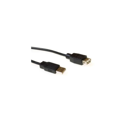 ACT | USB 2.0 Verlengkabel | USB-A Male naar USB-A Female | Zwart
