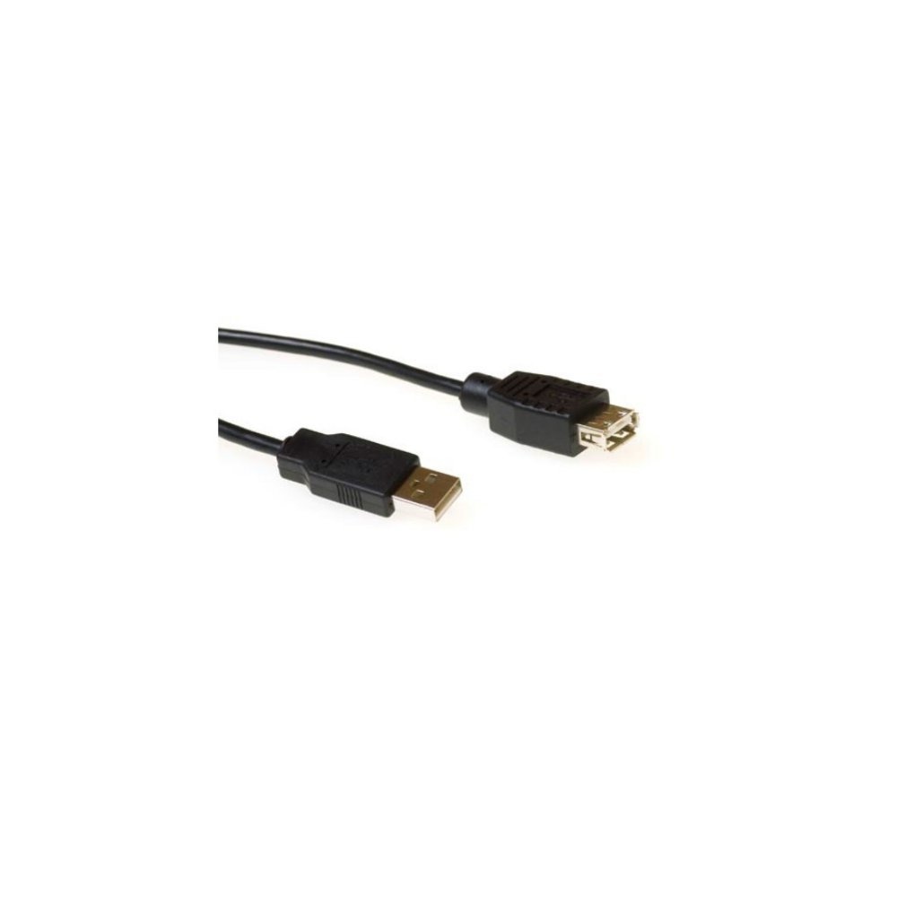 ACT | USB 2.0 Verlengkabel | USB-A Male naar USB-A Female | Zwart
