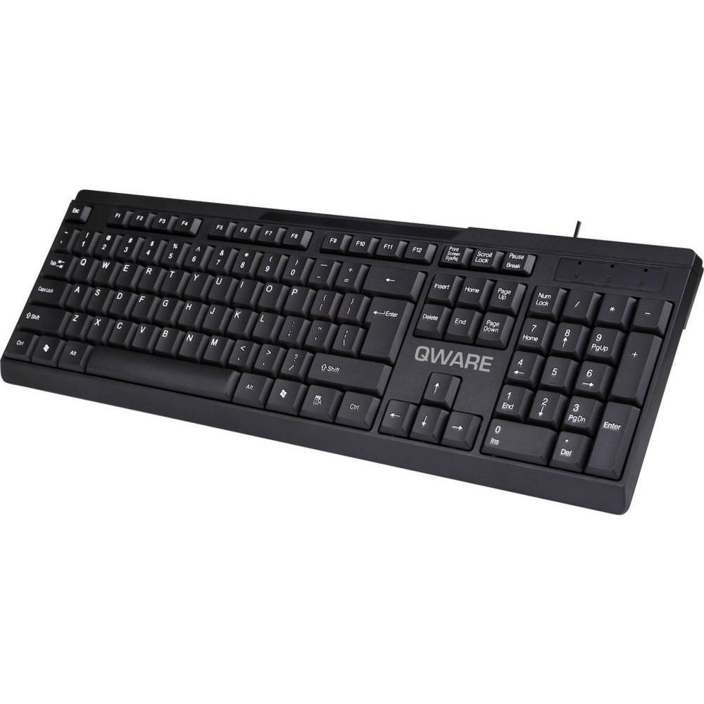 QWARE Wired Keyboard Liverpool Zwart - Afbeelding 2