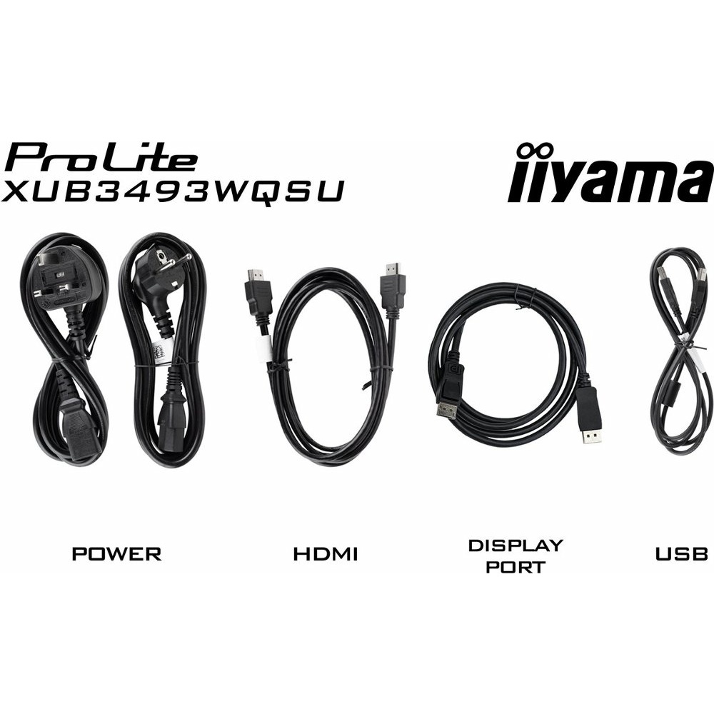 iiyama ProLite XUB3493WQSU-B6 | 34" Ultrawide IPS Monitor | 3440x1440 UWQHD | 120Hz | LED | Zwart - Afbeelding 3