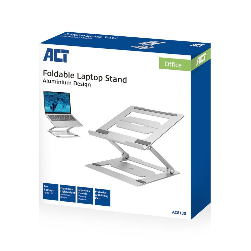 ACT AC8135 | Notebookstandaard 15.6" | Grijs - Afbeelding 4