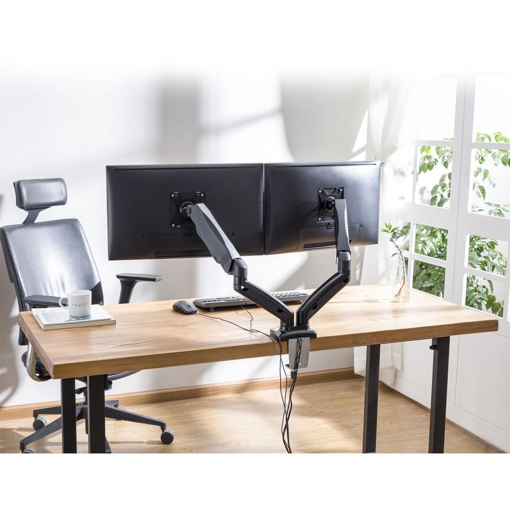 ACT AC8312 | Verstelbare Monitor-bureaubeugel | Tot 32" | Max 9kg | VESA 100x100 | 2 Monitoren - Afbeelding 6