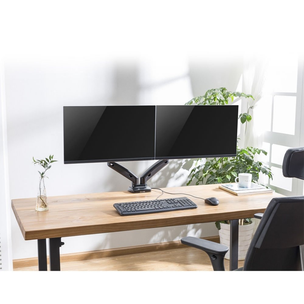 ACT AC8312 | Verstelbare Monitor-bureaubeugel | Tot 32" | Max 9kg | VESA 100x100 | 2 Monitoren - Afbeelding 9