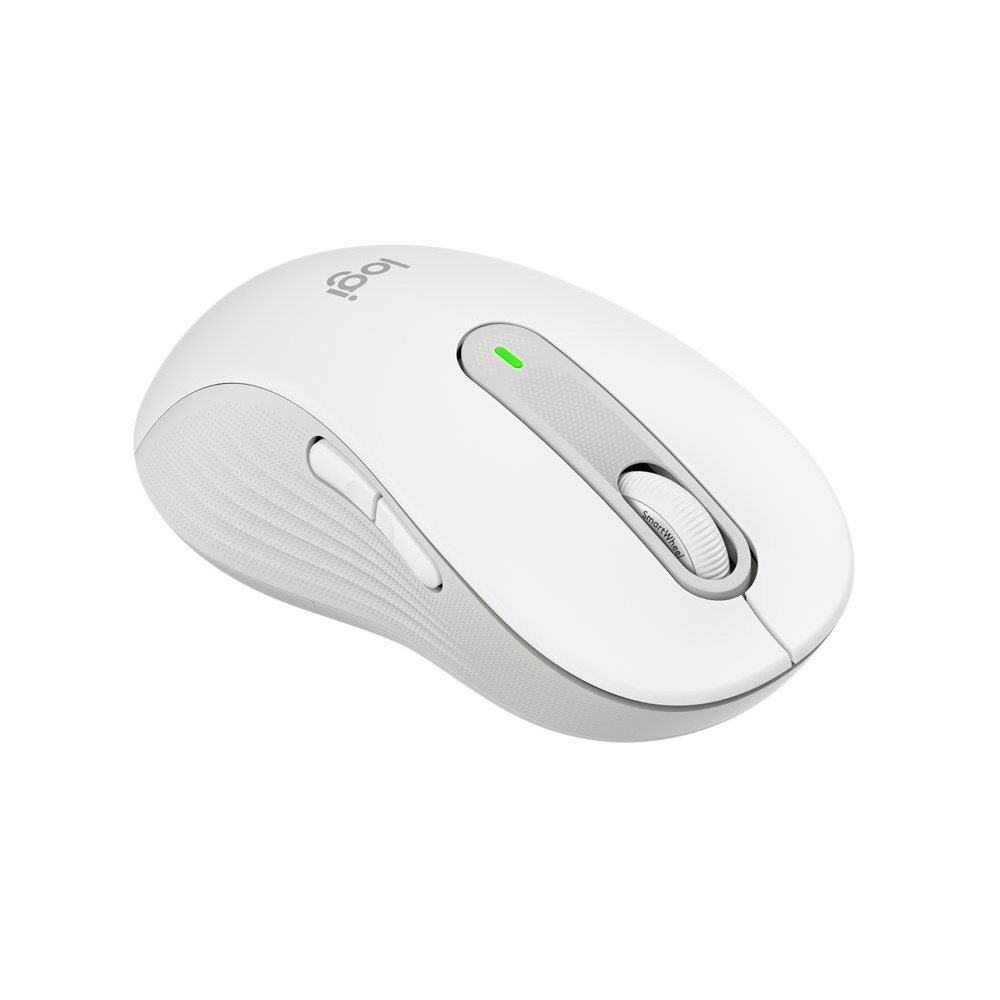 Logitech Signature M650 | Draadloze Muis | Linkshandig | RF + Bluetooth | 2000 DPI | Wit