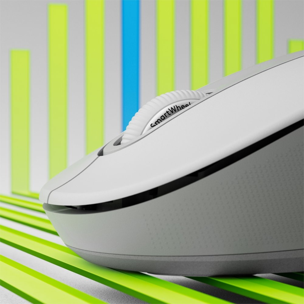Logitech Signature M650 | Draadloze Muis | Rechtshandig | RF + Bluetooth | 2000 DPI | Wit - Afbeelding 2