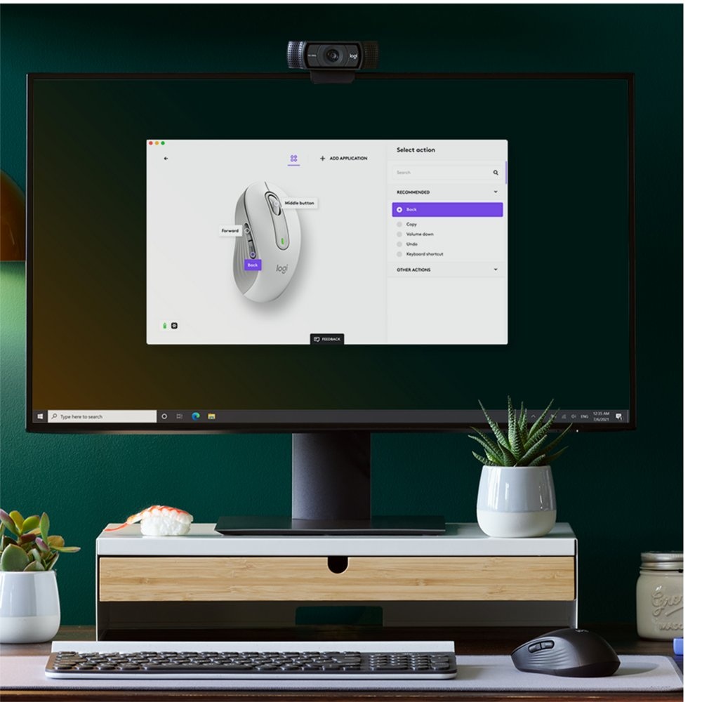 Logitech Signature M650 | Draadloze Muis | Rechtshandig | RF + Bluetooth | 2000 DPI | Wit - Afbeelding 4