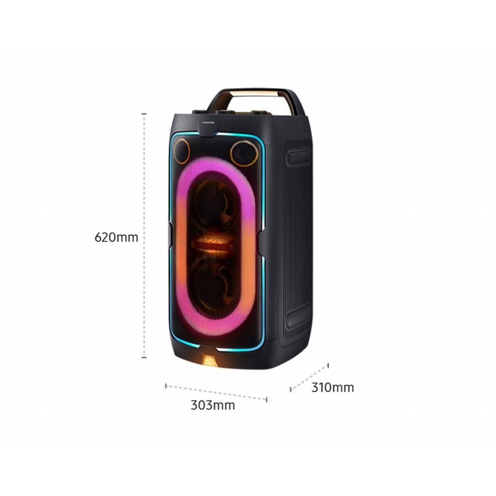 Samsung Sound Tower MX ST40F | Bluetooth Party Speaker | 160W | Tot 12 Uur Accuduur | IPX4 Spatwaterbestendig | Karaoke & Party Lights+ - Afbeelding 4