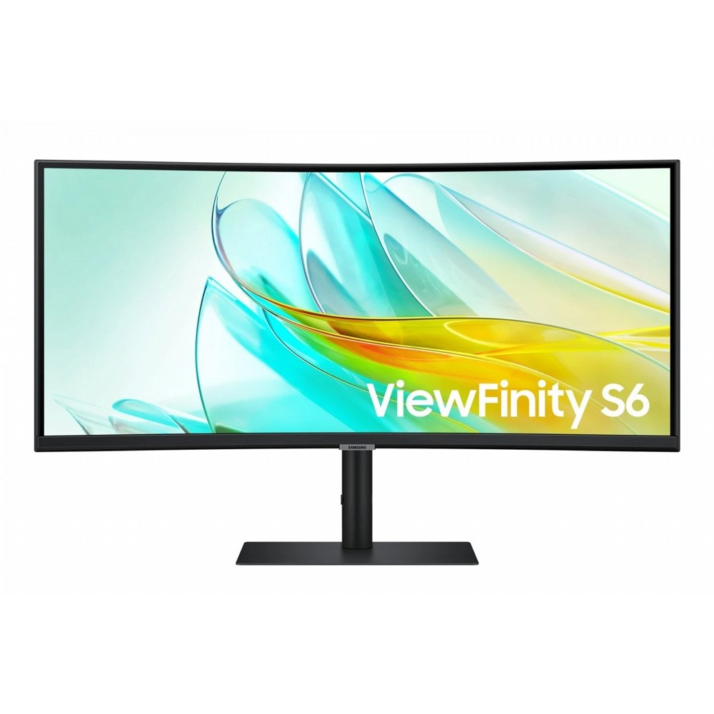 Samsung ViewFinity S6 S65UC | 34″ UltraWide Curved Monitor | 100Hz | USB-C Dock | Ethernet | 90W Power Delivery | KVM Switch