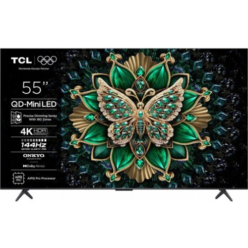 TCL 55C61K | 55" 4K Ultra HD QD-Mini LED Smart TV | Google TV | Dolby Vision IQ | 144Hz