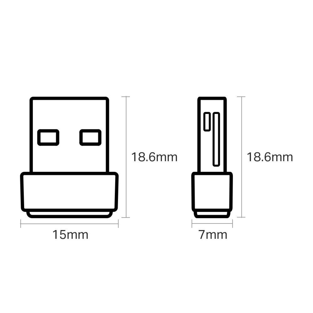 TP-Link Archer T2U Nano | Wi-Fi 5 USB Adapter | Dual-band (2,4 GHz / 5 GHz) | 600 Mbps | USB 2.0 - Afbeelding 4