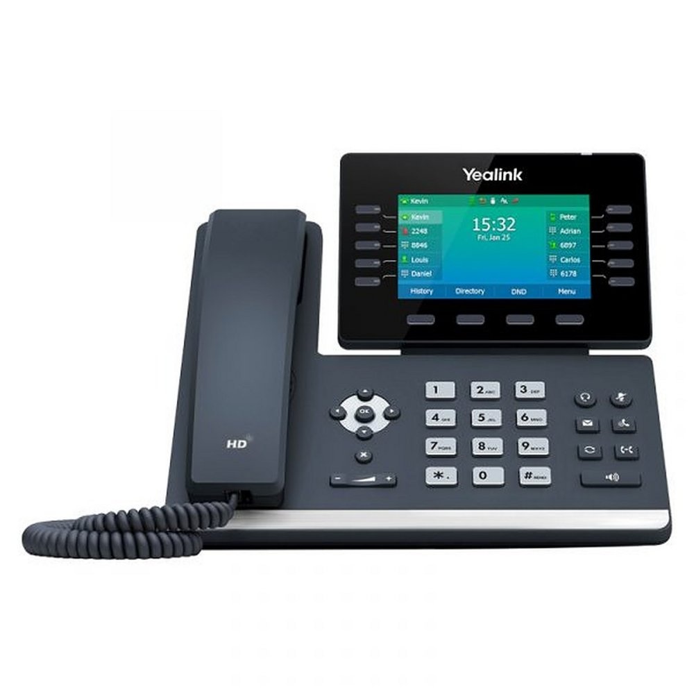 Yealink SIP-T54W | IP-Telefoon | Zwart | 10 Lijnen | 4,3″ LCD | WiFi & Bluetooth