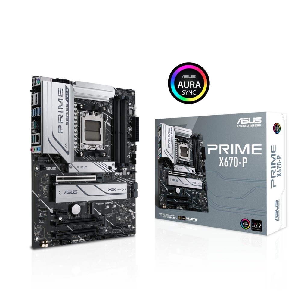 ASUS PRIME X670-P | AMD X670 | Socket AM5 | 4x DDR5 | ATX Moederbord | REFURBISHED - Afbeelding 3