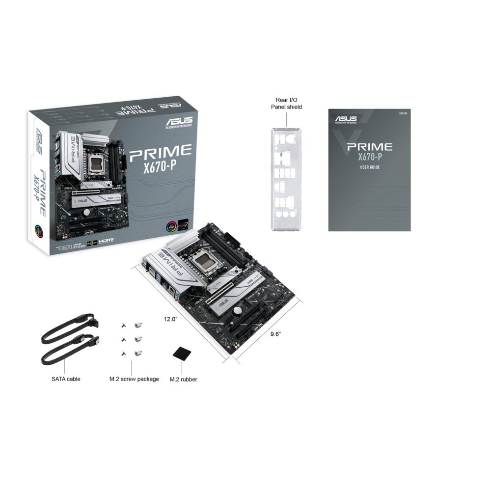ASUS PRIME X670-P | AMD X670 | Socket AM5 | 4x DDR5 | ATX Moederbord | REFURBISHED - Afbeelding 6
