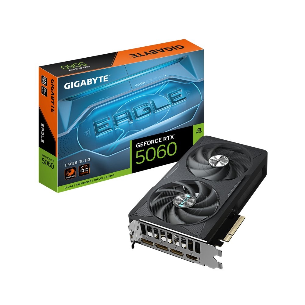Gigabyte GeForce RTX 5060 EAGLE MAX OC | 8GB GDDR7 | DLSS4 | Videokaart | GPU