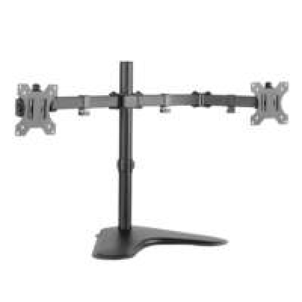 LogiLink BP0045 | Verstelbare Monitor-bureausteun | Tot 32" | Max 8kg | VESA 100x100 | 2 Monitoren - Afbeelding 2