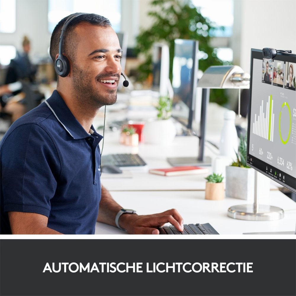 Logitech C270 | 720p 30FPS USB Webcam met Microfoon - Afbeelding 4