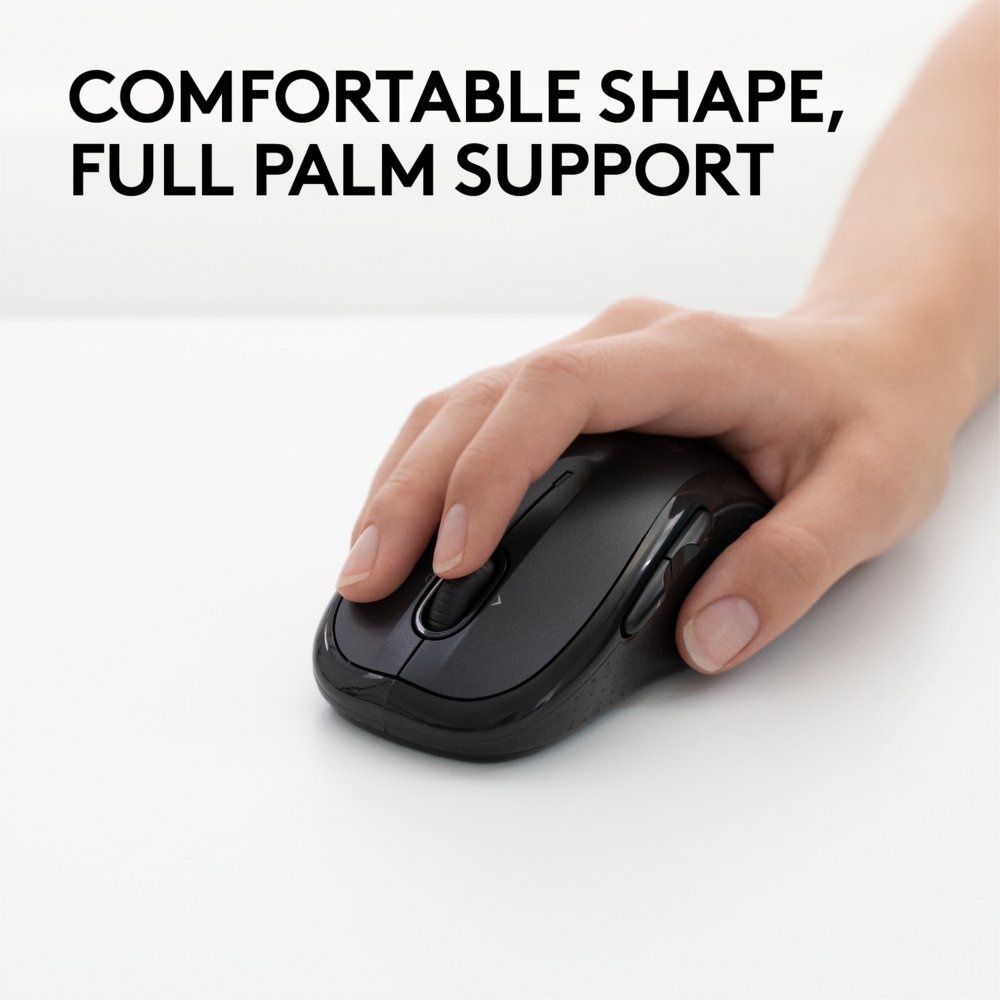Logitech M510 | Draadloze Muis | Links- en Rechtshandig | RF | 1000 DPI | Zwart | Returned - Afbeelding 3