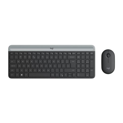 Logitech MK470 Slim Combo | Draadloos Toetsenbord en Muis | QWERTY US International | Grafiet | RETURNED