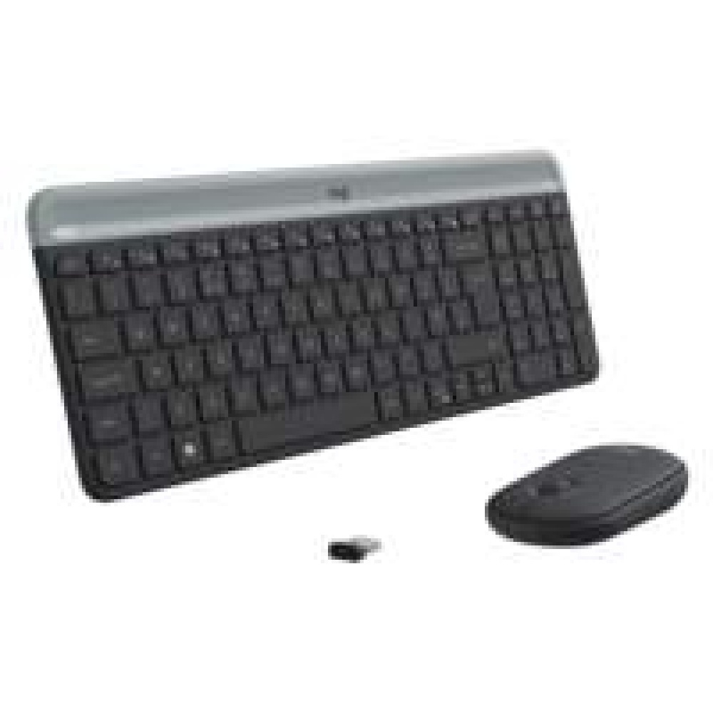 Logitech MK470 Slim Combo | Draadloos Toetsenbord en Muis | QWERTY US International | Grafiet | RETURNED - Afbeelding 5