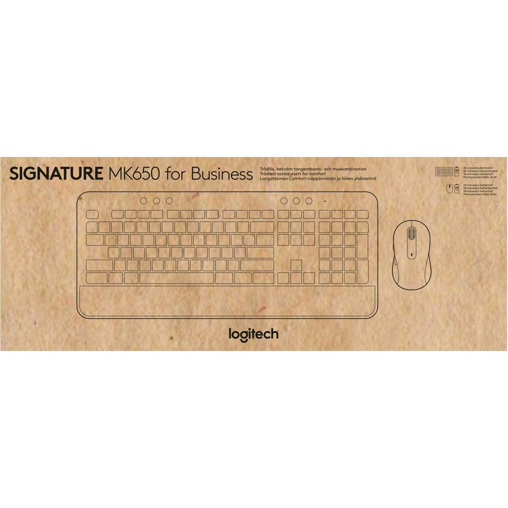Logitech Signature MK650 Combo for Business | Draadloos Toetsenbord en Muis | Bluetooth & Logi Bolt | QWERTY - Afbeelding 4