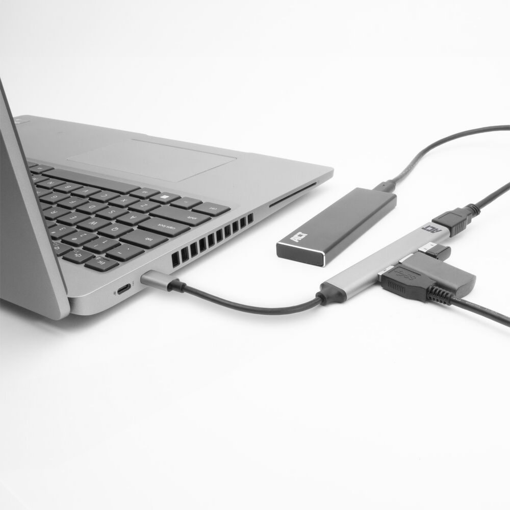 ACT AC6425 | USB 3.2 Gen 1 Interface Hub | Type-C | 5 Gbps | Grijs - Afbeelding 3
