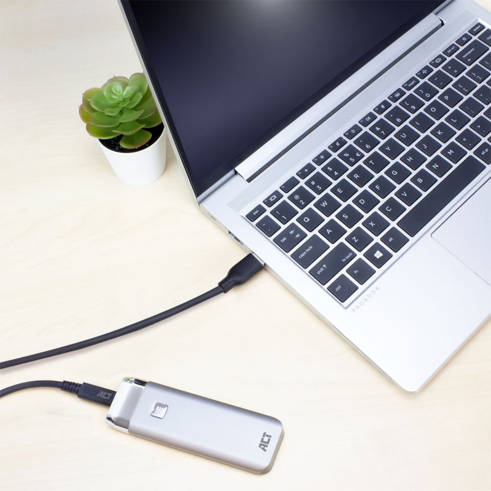ACT AC7417 | USB 3.2 Gen 1 | USB-C naar USB-A | 2m | Zwart - Afbeelding 3