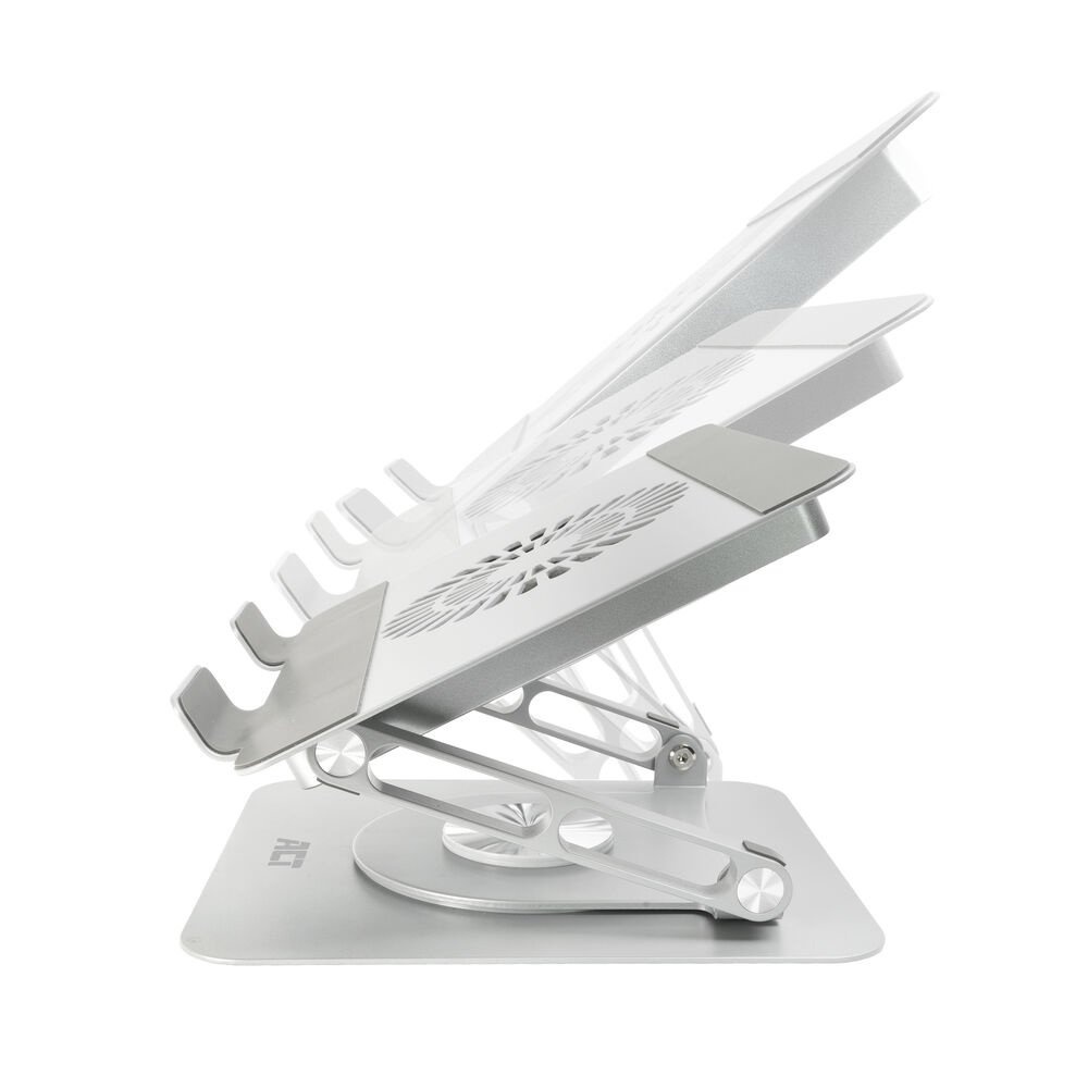 ACT AC8106 | 360° Draaibare Laptopstandaard | Met Ventilator | Traploos Verstelbaar - Afbeelding 2