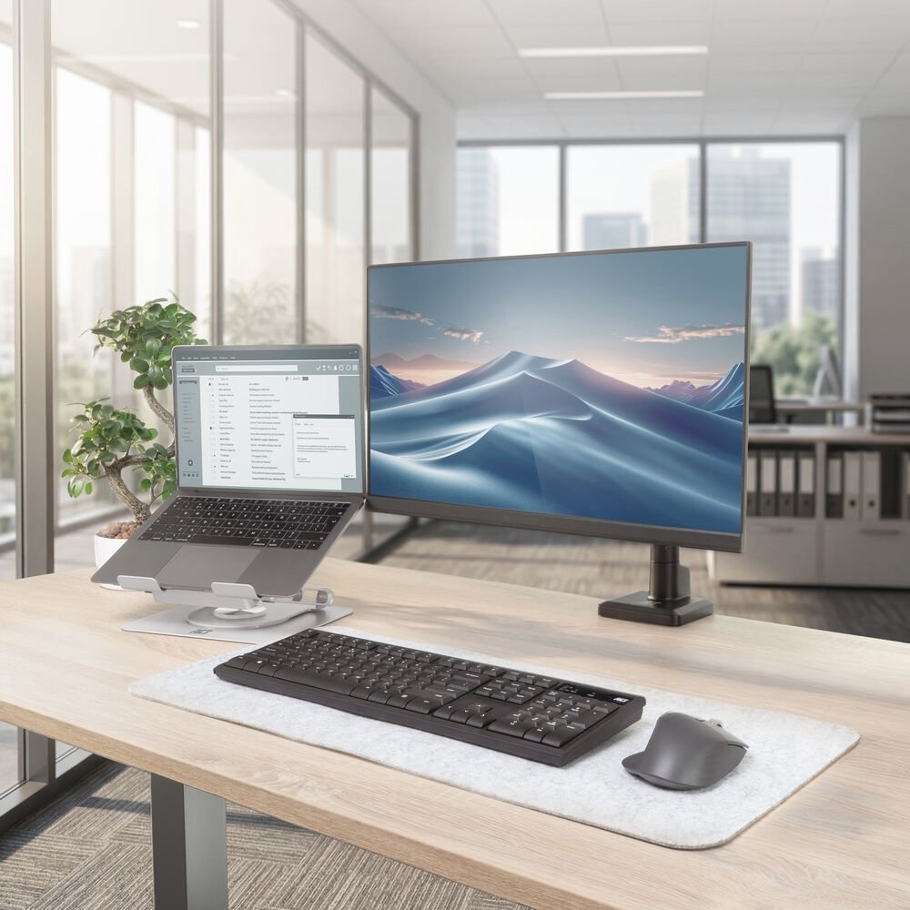 ACT AC8106 | 360° Draaibare Laptopstandaard | Met Ventilator | Traploos Verstelbaar - Afbeelding 4