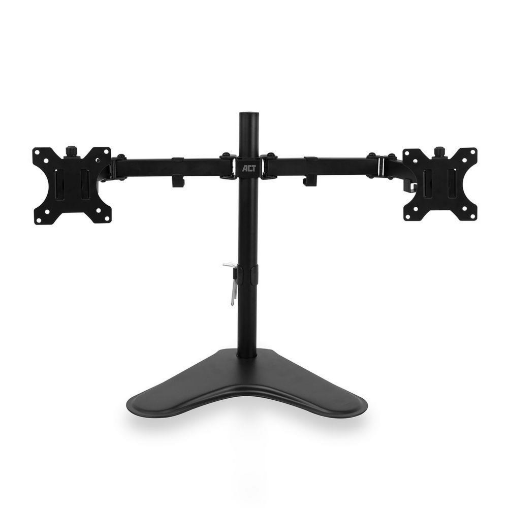 ACT AC8320 | Verstelbare Monitor-bureausteun | Tot 32″ | Max 8kg | VESA 100×100 | 2 Monitoren