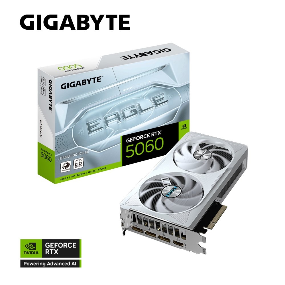 Gigabyte GeForce RTX 5060 EAGLE OC | 8GB GDDR7 | DLSS 4 | Videokaart | Nvidia GPU - Afbeelding 2