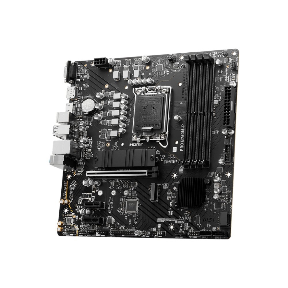 MB MSI PRO B760M-P | Socket LGA 1700 | Intel B760 | 4xDDR5 | Micro-ATX | Moederbord - Afbeelding 3
