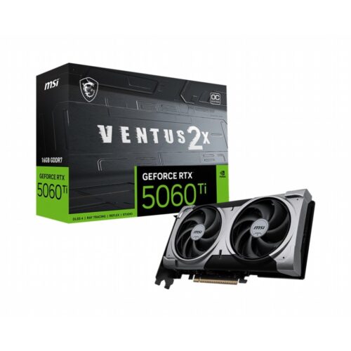 MSI GeForce RTX 5060 TI VENTUS X2 OC PLUS | 16GB GDDR7 | DLSS 4 | Videokaart | Nvidia GPU