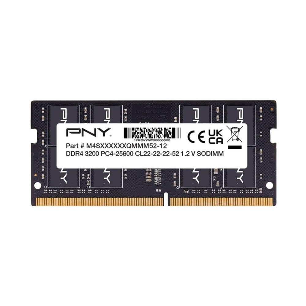 PNY Performance | 16GB DDR4-3200 SO-DIMM Geheugenmodule | 1x16GB | CL22 | BULK
