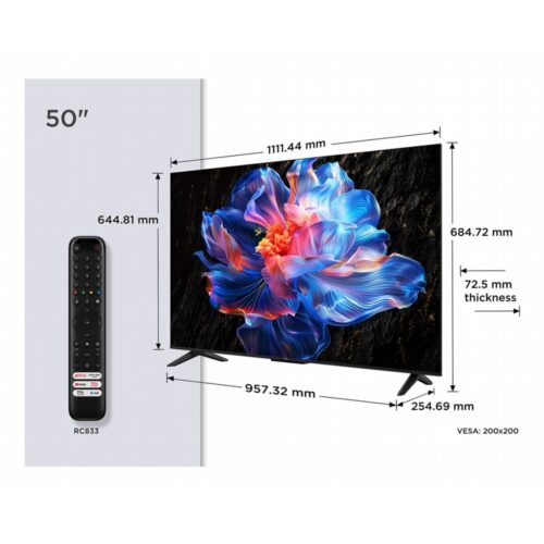 TCL 50P6K | 50" 4K UHD LED TV | HDR10 | Google TV