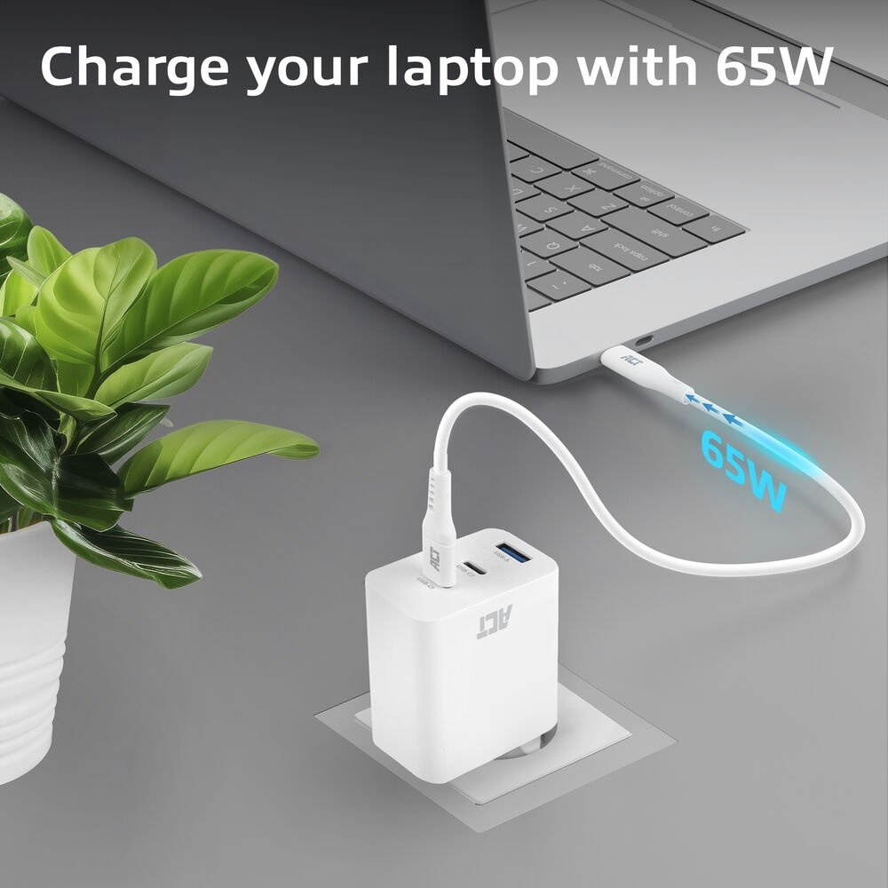ACT AC2170 USB-C/USB-A Lader | 3-Poorts met PPS, QuickCharge & GaNFast | 65W - Afbeelding 8