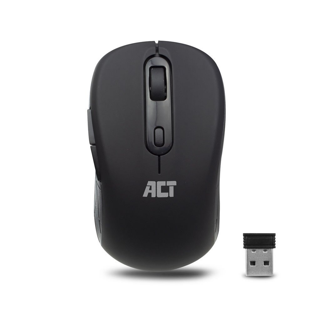 ACT AC5125 | Draadloze Muis | Rechtshandig | RF | 1600 DPI | Zwart - Afbeelding 2