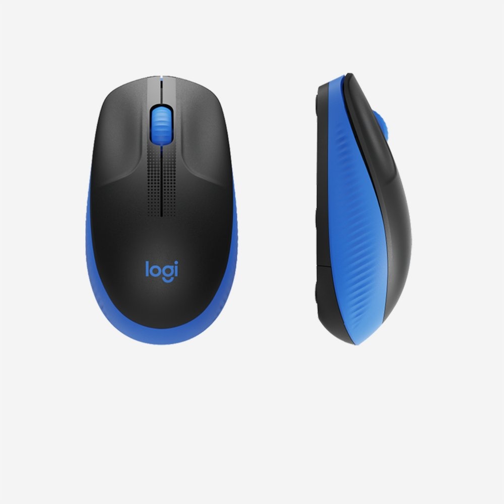 Logitech M190 | Draadloze Muis | Links- en Rechtshandig | RF | 1000 DPI | Zwart/Blauw - Afbeelding 5